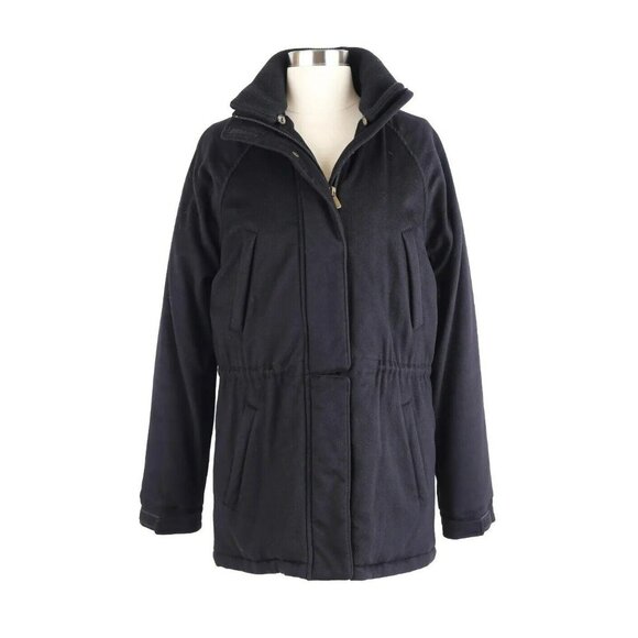 MINT Loro Piana 100% Cashmere Icer Jacket Black SZ 42 / M $5800